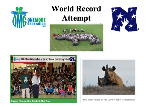 Northwood Elementary School Attempts To Set A World Record To Save Rhinos