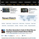 Permalink to Interview with Olivia and Carter on National Geographic Website Cover Story